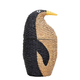Penguin Wicker Toy Basket Bloomingville
