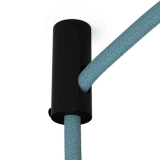 Black Plastic Decentralizer Ceiling Hook for Fabric Cables with Stop LovelyNord
