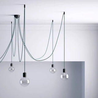 Black Plastic Decentralizer Ceiling Hook for Fabric Cables with Stop LovelyNord