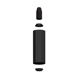 Black Tub-E14, Spotlight Pipe with E14 Double Ferrule Lampholder LovelyNord