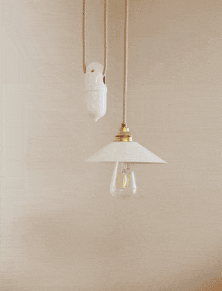 White Cewramic Counterwight for Rise'n Fall Pendant Lights Juheko