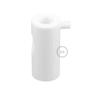 White Plastic Decentralizer Ceiling Hook for Fabric Cables with Stop LovelyNord