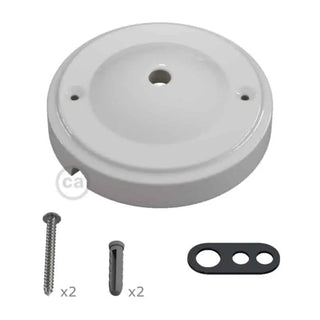 White Porcelain 10 cm Ceiling Rose Kit LovelyNord