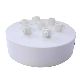 Ceiling cap white, ø12 cm, 7 outputs LovelyNord