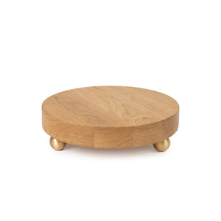 OAK WOOD Decorative Tray with Brass Legs LovelyNord