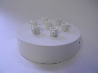 Ceiling cap white, ø12 cm, 7 outputs LovelyNord