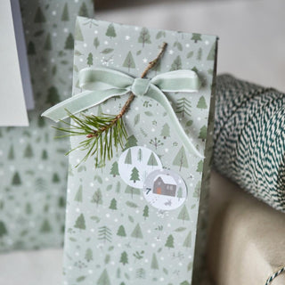Paper gift bag Christmas forest LovelyNord