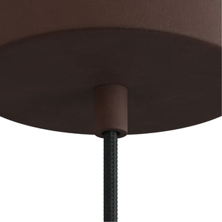 Cord lock dark brown, metal LovelyNord