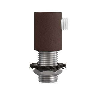 Cord lock dark brown, metal LovelyNord