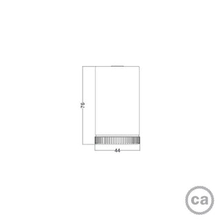 Socket for Mini Spotlight LED GU1d0, brass LovelyNord