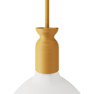 Bulb holder E27, recycled plastic, yellow LovelyNord