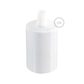Bulb holder E27, white gloss, ø4,2 LovelyNord