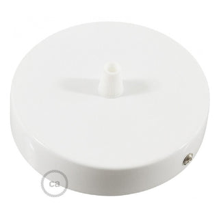 Ceiling cap white gloss, ø12 cm, 1 outlet LovelyNord