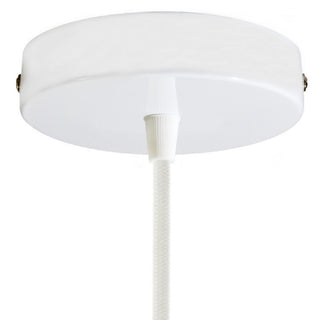 Ceiling cap white gloss, ø12 cm, 1 outlet LovelyNord