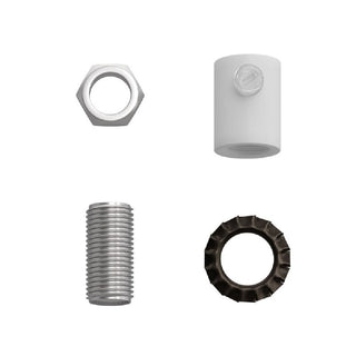 White Metal Side Screw Grip LovelyNord