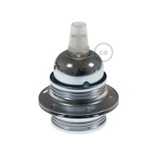 Metal socket with rings E27, grey LovelyNord