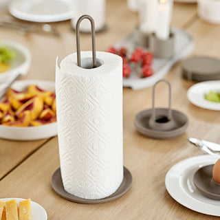Paper towel holder SINGLES, grey-brown Zone Denmark