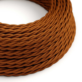 Textile braided wire 2 x 0,75 mm2, brown Whiskey LovelyNord