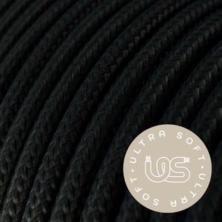 Textile cord Ultra Soft, gloss black LovelyNord