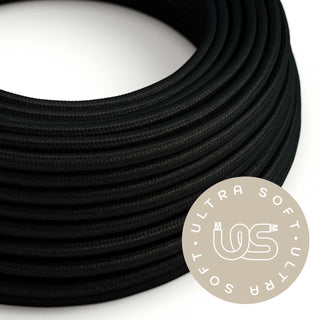 Textile cord Ultra Soft, gloss black LovelyNord