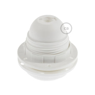 Thermoplastic bulb socket with rings E27, white LovelyNord