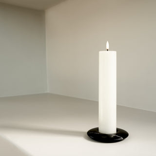 LED candle Pillar Smooth H20, white UYUNI Lighting