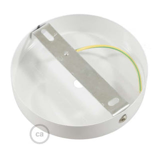 Ceiling cap white gloss, ø12 cm, 1 outlet LovelyNord