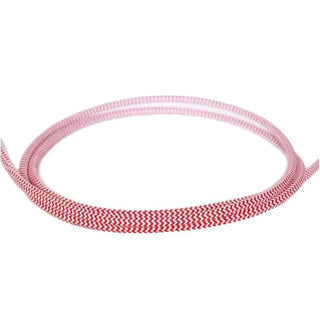 Textile cord, white and red striped LovelyNord