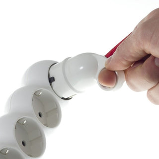 Schuko plug with ring, white LovelyNord