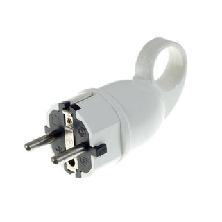 Schuko plug with ring, white LovelyNord