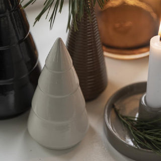 Porcelain Christmas tree white small IB Laursen