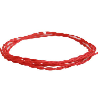 Textile braided cord, red lovelynord
